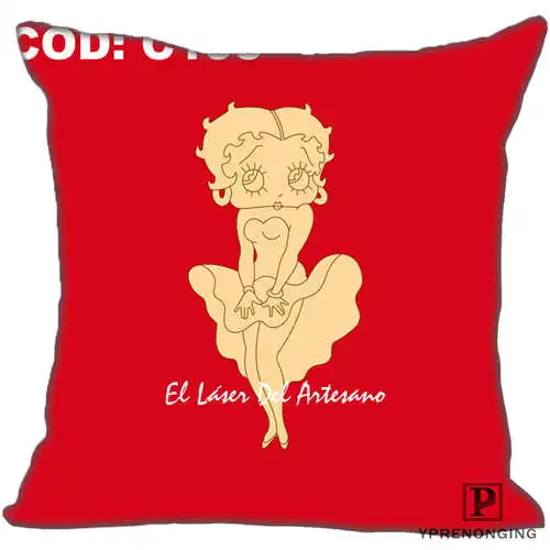Pillowcase Best Custom Betty Boop(1)@ 1 Наволочка на подушку, спальня домашний квадратный наволочка на молнии(одна сторона)#190404-01-74 - Цвет: Pillowcase