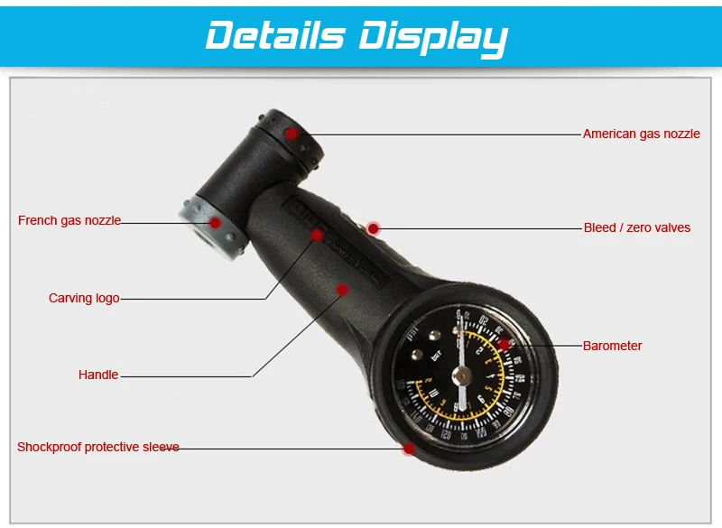 Измеритель давления шины для велосипеда измеритель размер велосипедного насоса