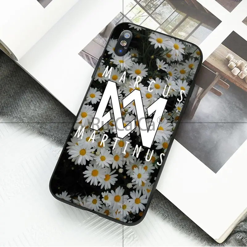 Ruicaica Marcus &amp Martinus M черный мягкий силиконовый чехол из ТПУ для iPhone X XS MAX 6 6s 7 7plus 8 8Plus 5