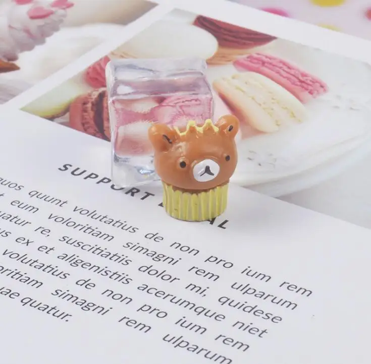Милая Смола медведь плоская спина, Кабошон DIY Ювелирные изделия/ремесло украшение для альбома - Цвет: 17