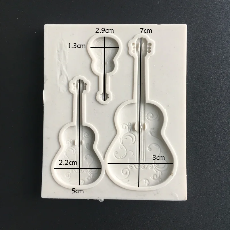 Форма для гитары глина конфеты шоколад искусственное пекарское шоколадное