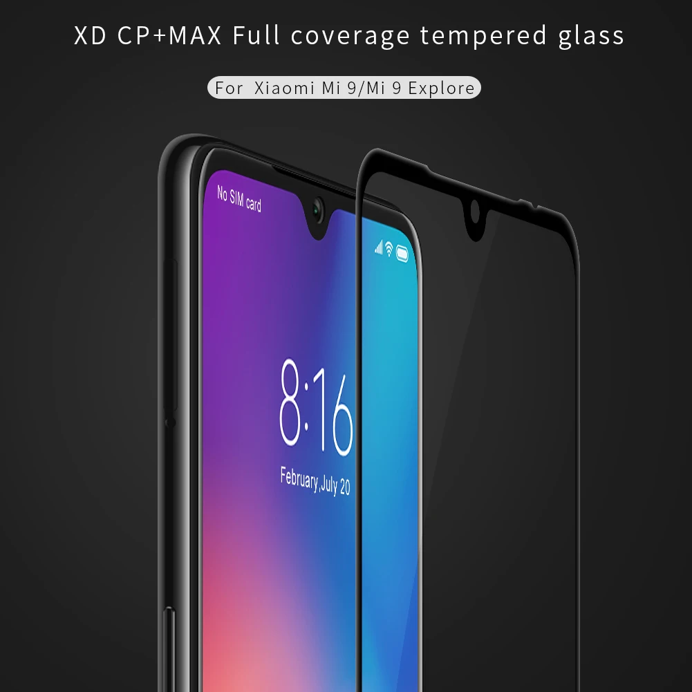 Nillkin полноэкранная стеклянная пленка для Xiaomi Mi 9 Explorer Защита от взрыва сломанного