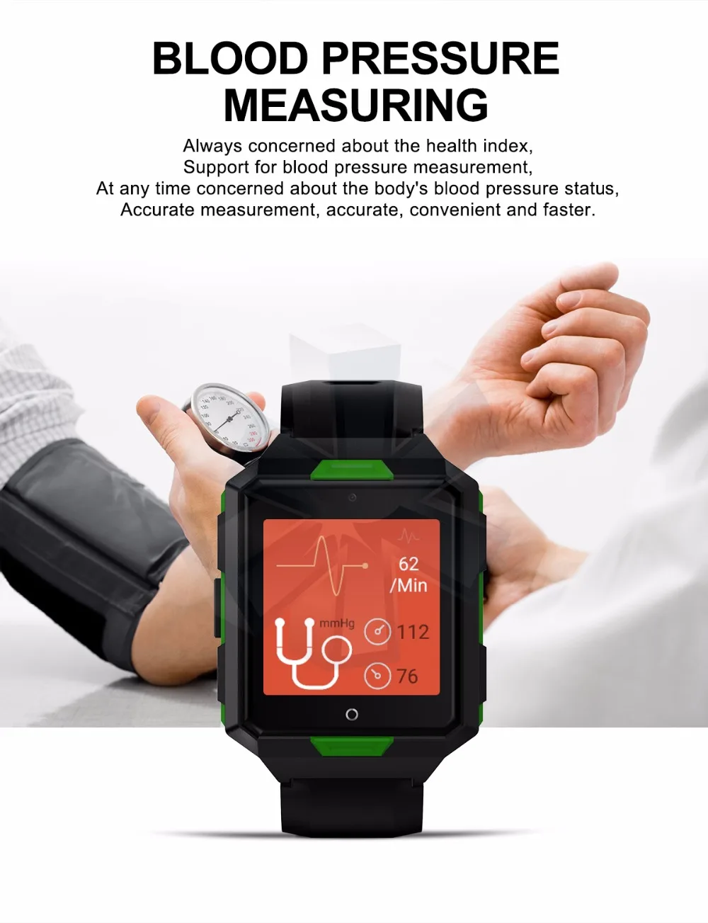 

MTK6737 Army 4G Smart Watch Blood Pressure Heart Rate Wristwatch SIM Card Call Video Music Wifi Military Smartphone Watches 8gb