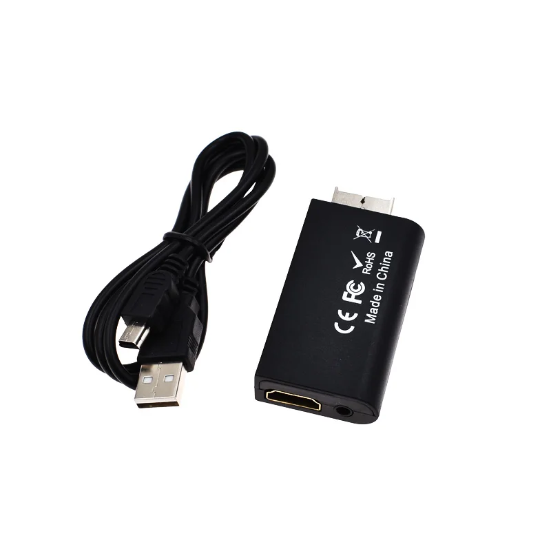 HDV-G300 PS2 к HDMI 480i/480 p/576i Audio Video Converter адаптер с 3 5 мм аудио Выход поддерживает все