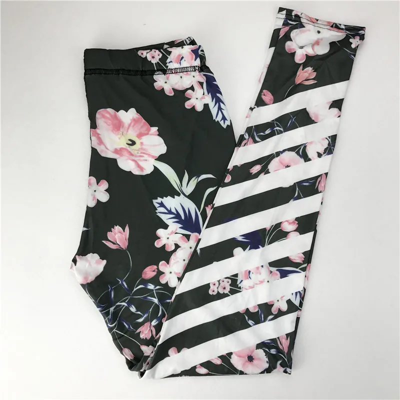 Sexy Training Women's Sports Yoga Pants High Elastic Fitness Leggings Tights Slim Running Gym Flower YD08 |