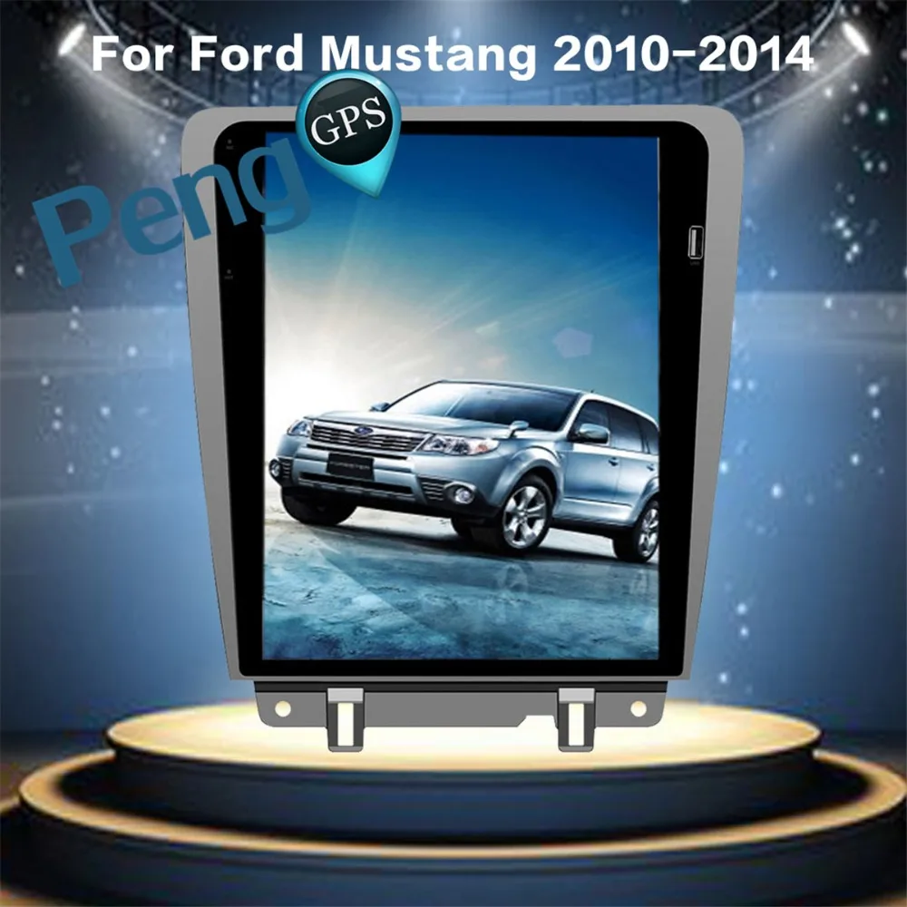12,1 дюймов 2 Din Автомобильный Радио Android 7,1 автомобиля gps dvd-плеер навигации для Ford Mustang 2010 2011 2012 2013 2104 авто