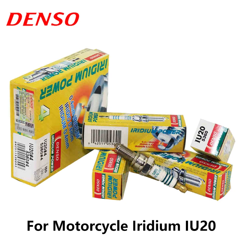 4 шт./компл. DENSO свеча зажигания для мотоцикла Arctic Cat Suzuki LT A450X Iridium IU20|Свечи и