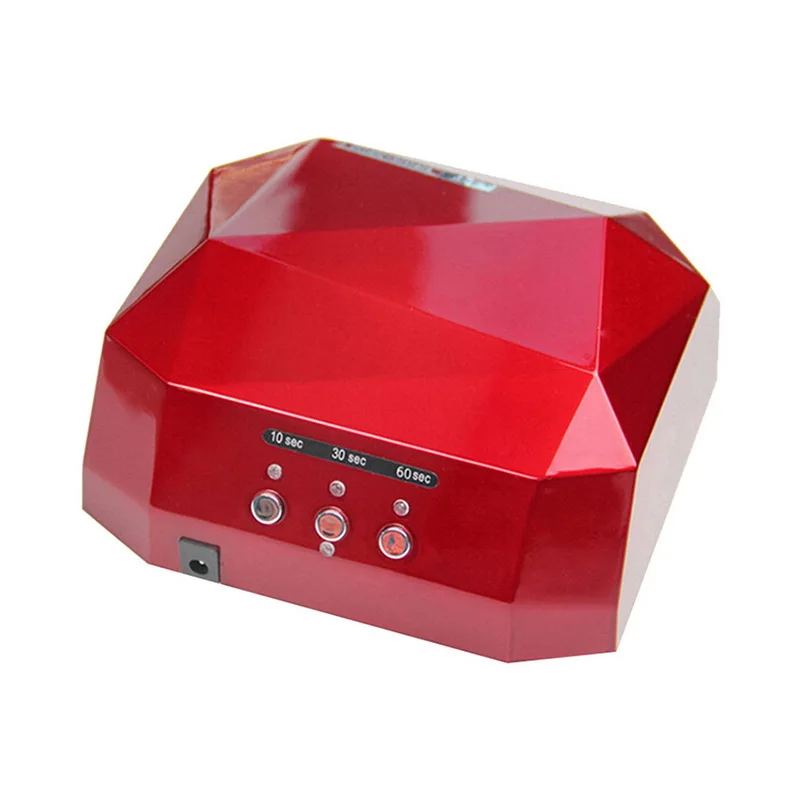 Red Manooby 36 Вт Сушилка для ногтей красная Алмазная форма СВЕТОДИОДНЫЙ УФ-светильник CCFL гелевые лампы Новые популярные сушильные гель-лаки инструменты для ногтей - Цвет: Red