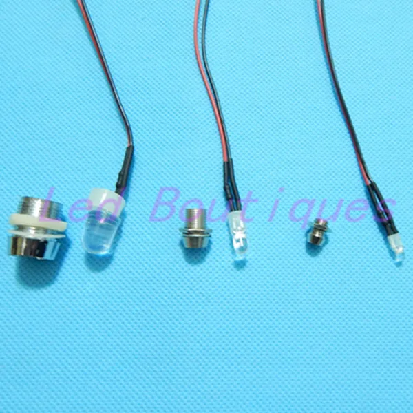 100 красный/синий/зеленый/белый/желтый цвет Предварительно проводной 12 В 3 мм/5 мм/10