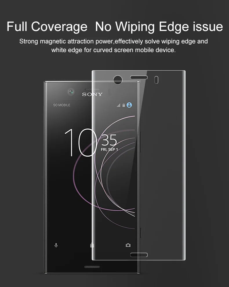Защитная пленка для экрана sony Xperia XZ1, 2 шт, IMAK, изогнутая, полное покрытие, Гидрогелевая Защитная пленка для экрана XZ1 Compact Mini, защитная пленка