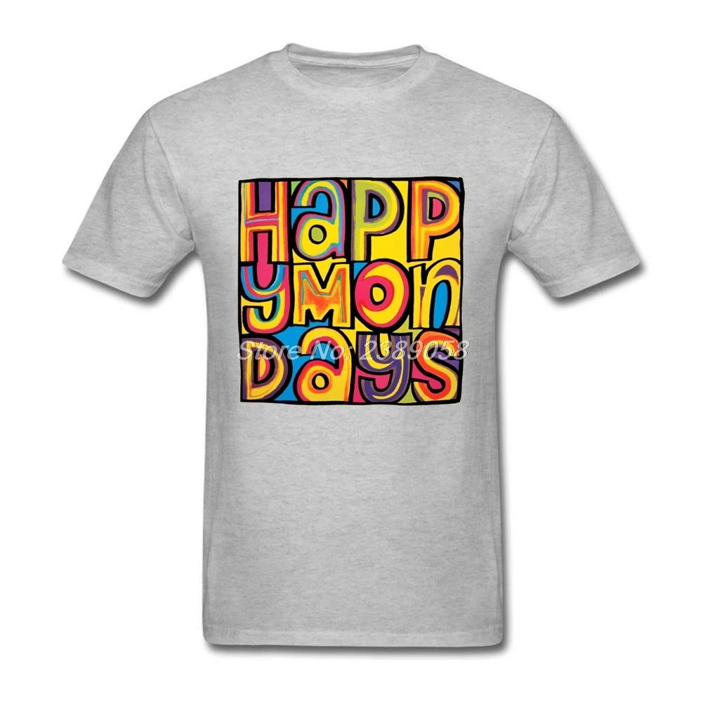 Роскошная брендовая футболка мужская с коротким рукавом Happy Mondays футболки