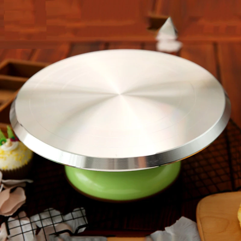 Поворотный стол для украшения тортов из алюминиевого сплава нескользящая