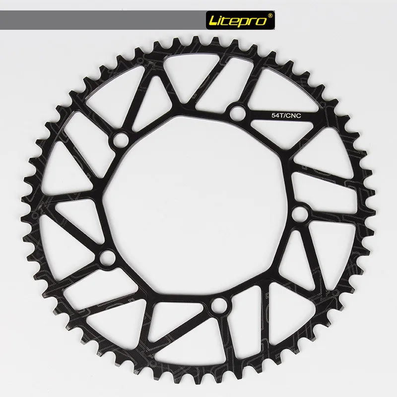 

Litepro Road Folding Bike Bicycle CNC Hollow Single Chain Wheel Chainwheel Crankset Crank 50/52/54/56/58T BCD130 170mm