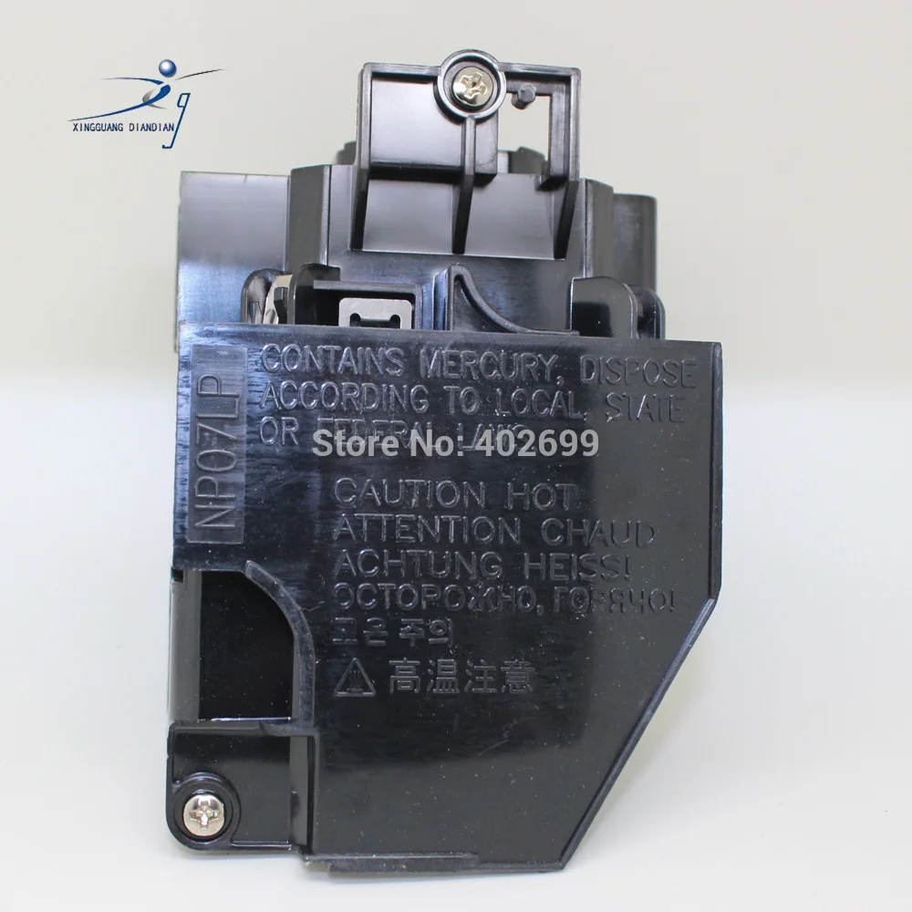 NP07LP для NEC NP300 NP400 NP410 NP500 NP510 NP600 NP610 совместимая лампа проектора с корпусом|lamp bulb|lamp