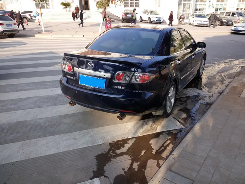 Декоративный спойлер для заднего багажника Mazda 6 2003-2011 из АБС-пластика |