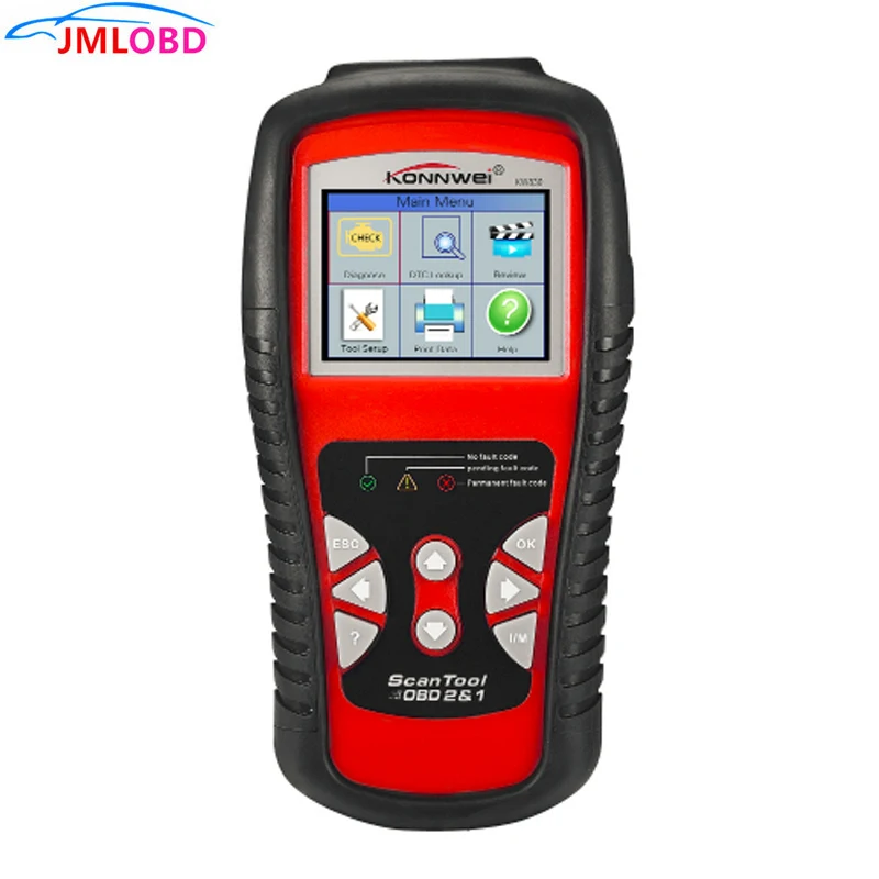 Автомобильный сканер KONNWEI KW830 OBD2/ EOBD для диагностики автомобиля, автомобильный считыватель кодов неисправностей, диагностический инструмент, автомобильный детектор, автомобильный инструмент