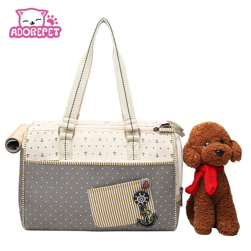Роскошная сумка переноска для домашних животных кошек маленьких собак якорей