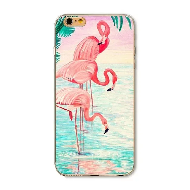 Summer Fruit Pineapple Watermelon Banana Lemon Flamingo Soft Silicon Phone Case for iPhone 6 6S 7 8 Plus X XR XS Max 5 5S SE |