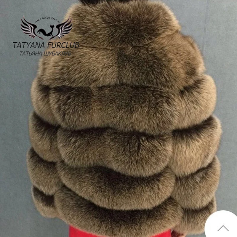 Tatyana Furclub натуральное меховое пальто из натурального Лисьего меха, пальто, куртка, модное меховое зимнее пальто для девочек, Женское пальто, большие размеры, можно изготовить по индивидуальному заказу