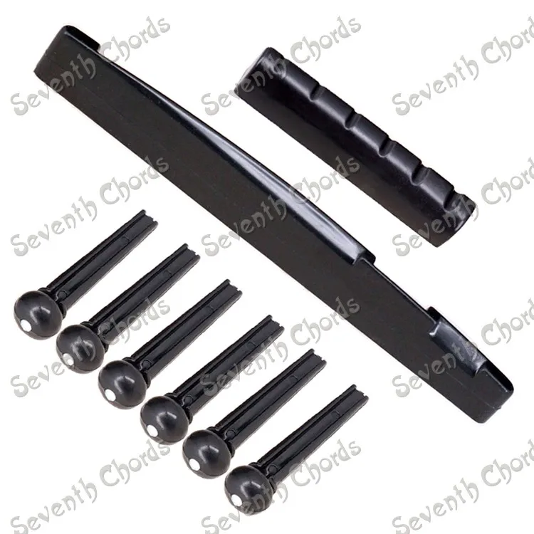 3 комплекта пластиковые седла и гайки мостовые штифты для акустической