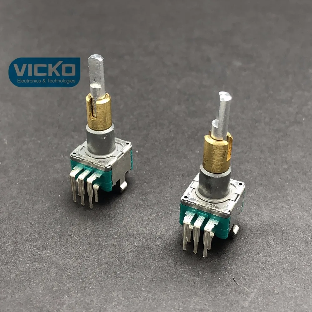 [VK]ALPS EC11EBB24C03 двойной энкодер EC11E BB24C03 с переключателем 15 импульсных точек Гладкий