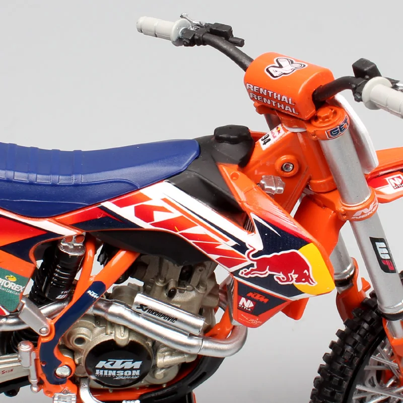 1:12 Масштаб KTM 450 SXF Красный № 94 Кен Роксен Мотокросс быка Байк транспортных средств Реплика мотоцикл литья под давлением модели игрушки