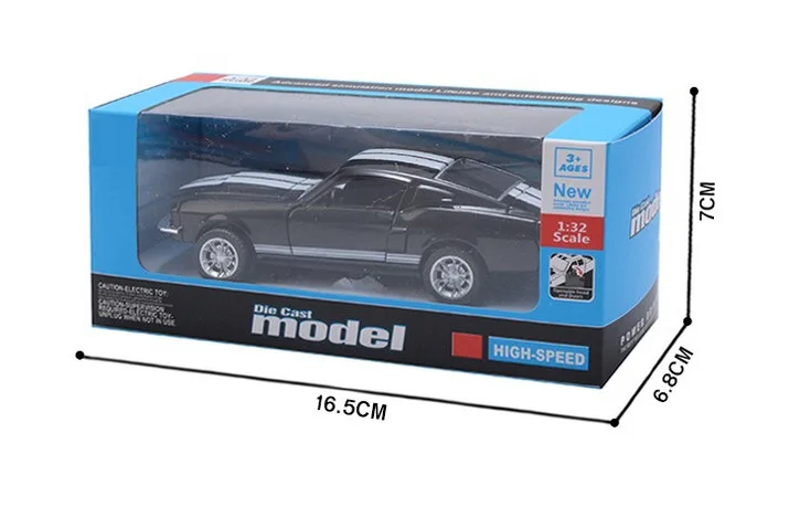 Ford Mustang GT 1967 GT500 возвращенная Игрушечная модель автомобиля из сплава детская игрушка модель автомобиля дисплей подарок