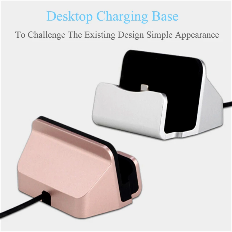 universal usb cable data phone charger dock stand station charging for iphone xs samsung s10 huawei p30 sync cradle charger base free global shipping