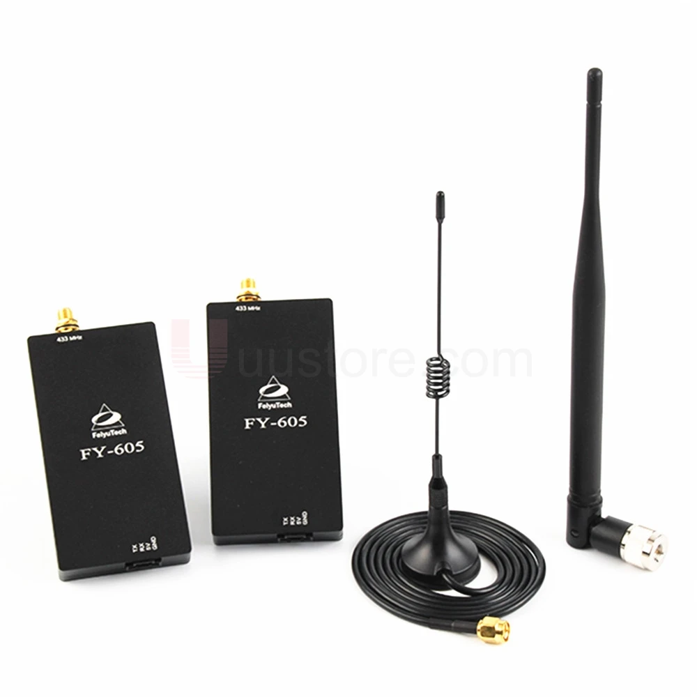 

15km Distance Feiyu Tech FY-605 433MHz 915MHZ Data Radio Data link Station System For UAV Remote Control