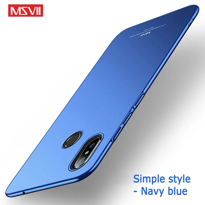 Simple blue Чехол Msvii для Xiaomi mi x 3 2s 2 S Чехол тонкие матовые Чехлы Xio mi x 3 mi x3 чехол PC Cover для Xiaomi mi Mix 2 S 2 S mi x2 S Чехол - Цвет: Simple blue