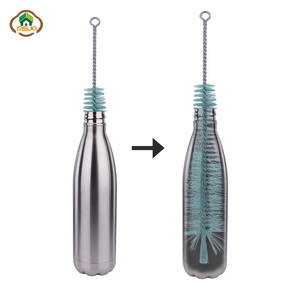 MSJO Cleaning Brush Bottle Wine Glass Cleaner Washer Beer Long Nylon Clean Drink Kitchen Accessories|Чистящие щетки| |