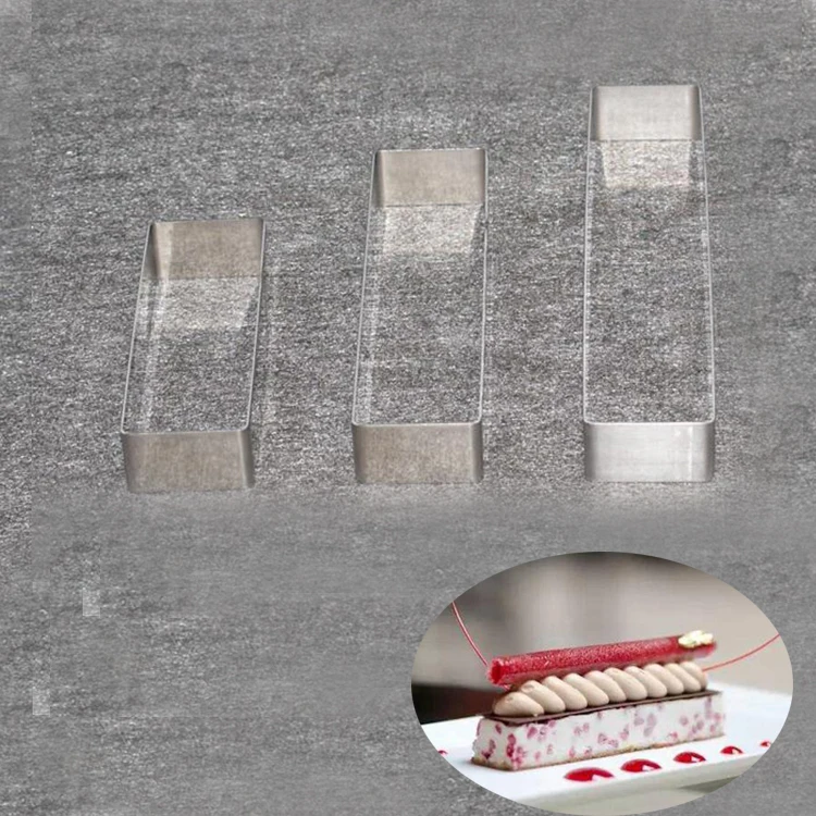 Металлическая Прямоугольная мини-форма из нержавеющей стали 3 размера | Дом и сад