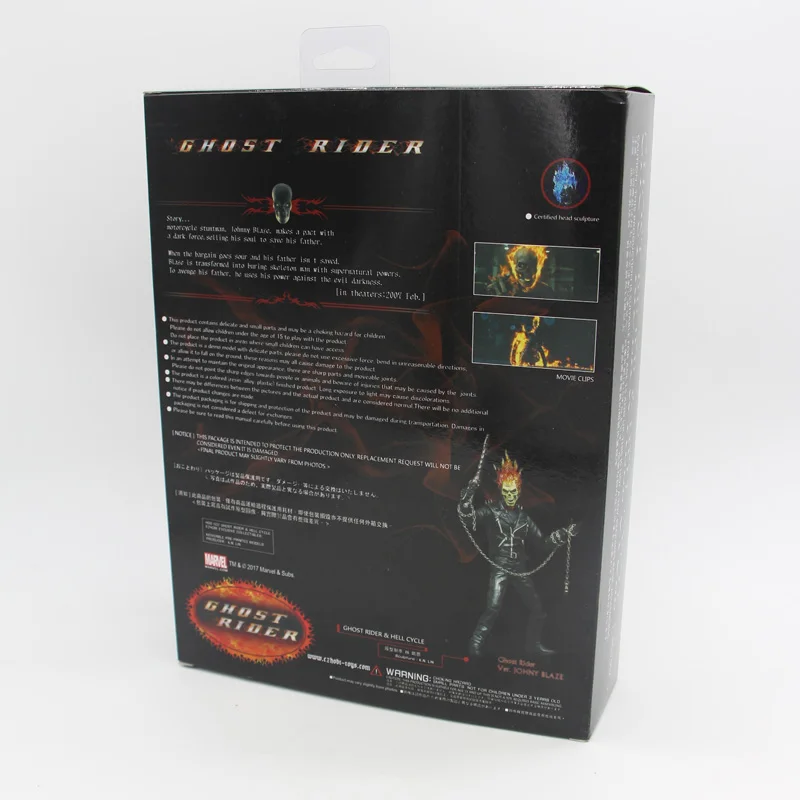 Marvel Ghost Rider 23 см BJD ПВХ фигурка модель игрушки|Игровые фигурки и трансформеры| |