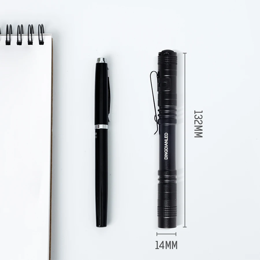 DINGDIAN LED 100LM Pen Flashlight Easy Carry Camping Light Powerful AAA*2 Battery Torch Waterproof Tactical Outdoor Lamp | Освещение
