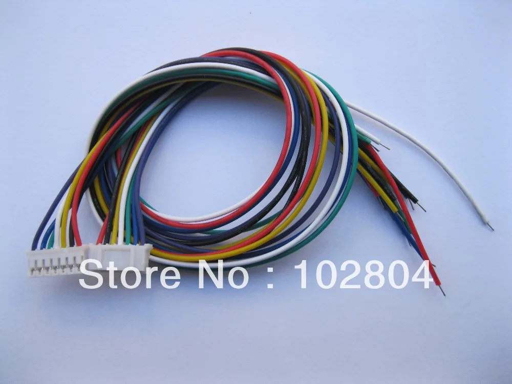 300 шт. PH 2 0 мм 7 контактный гнездовой поляризованный разъем с 26AWG 9 дюйма