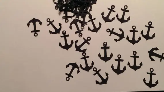 

Choose Your Color, Anchor Paper Baby, Shower Table decor scrapbook Confettis