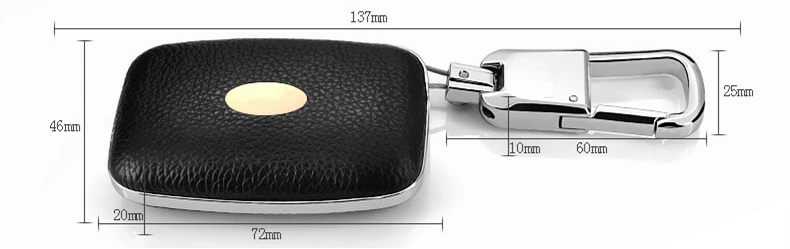 Черный чехол для автомобильного дистанционного ключа оболочки крышки