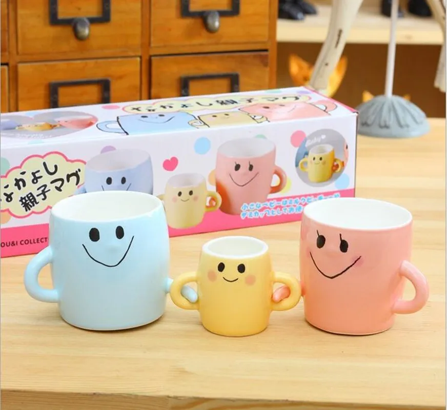 3 шт./лот семейная керамическая кружка для мамы папы и ребенка Высококачественная