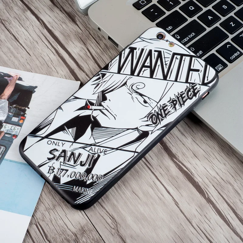 sanji Роскошный Аниме Наруто Саске Какаши чехол для телефона для iPhone XS max XR X 8 7 Plus Мягкий ТПУ 3D силиконовый чехол для iPhone5 5S 6S Plus - Цвет: sanji