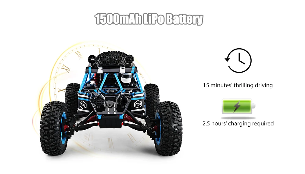 JJRC Q39 1:12 4WD RC пустынный грузовик RTR 35 км/ч+ быстрая скорость 1 кг сервопривод с высоким крутящим моментом 7,4 В 1500 мАч LiPo аккумулятор F22485
