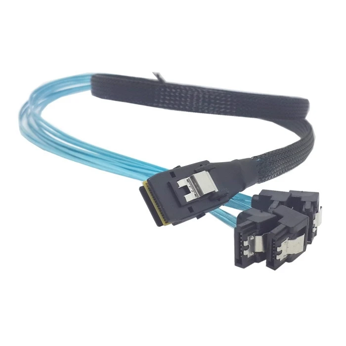 100 см Mini SAS 4i SFF 8087 36 контактный хост под углом 90 градусов 4 SATA 7Pin Target HDD жесткий