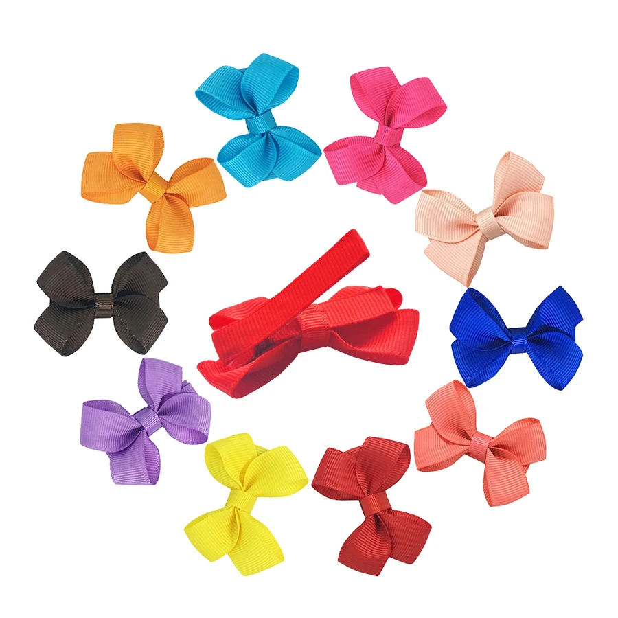 2 pcs атласные детские бант для волос заколка девочек женские аксессуары женщин