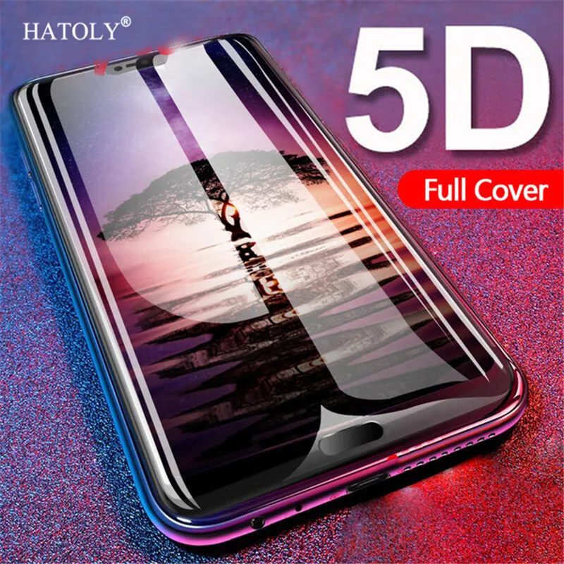 Закаленное стекло Hatoly 5D для Huawei P20 Lite /Nova 3E полное покрытие твердое защита экрана