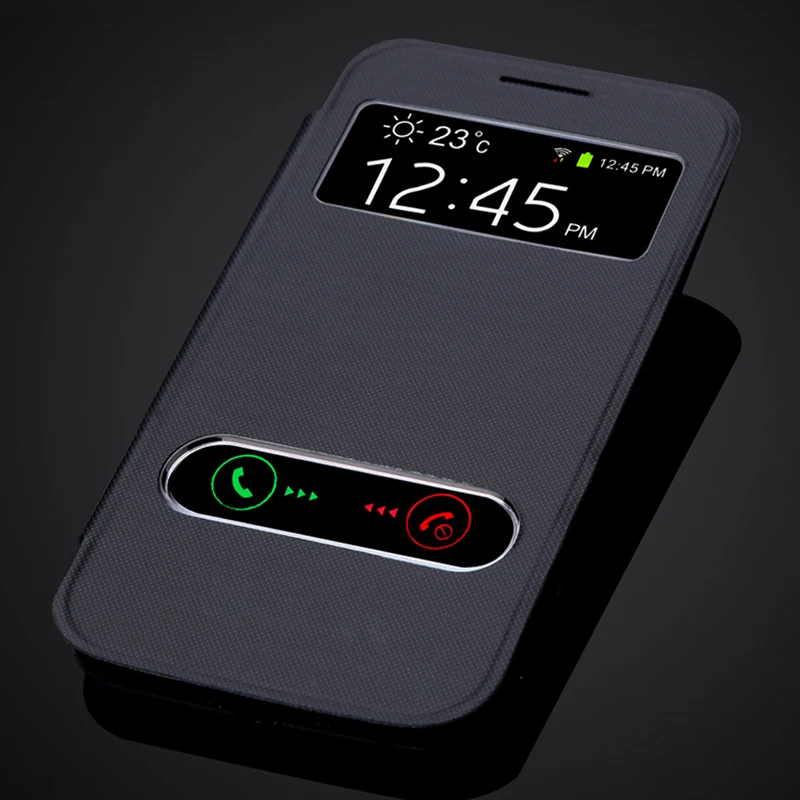 Роскошный модный раскладной чехол с окошком для samsung Galaxy Win I8552 I8550|flip case|case with