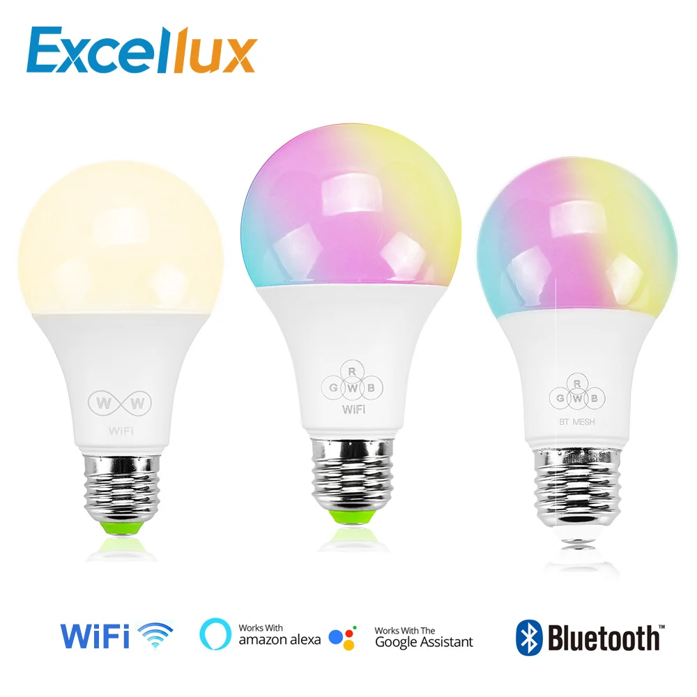 E27 умная WIFI Bluetooth Светодиодная лампа 4 5 Вт 6 RGBW CCT Led свет умное освещение Голосовое