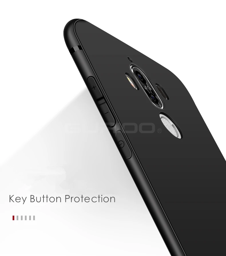 Gurioo Ультратонкий Мягкий силиконовый чехол из ТПУ для huawei mate 8 9 10 Pro противоударный задний Чехол для mate 10 Матовый ТПУ чехол для телефона