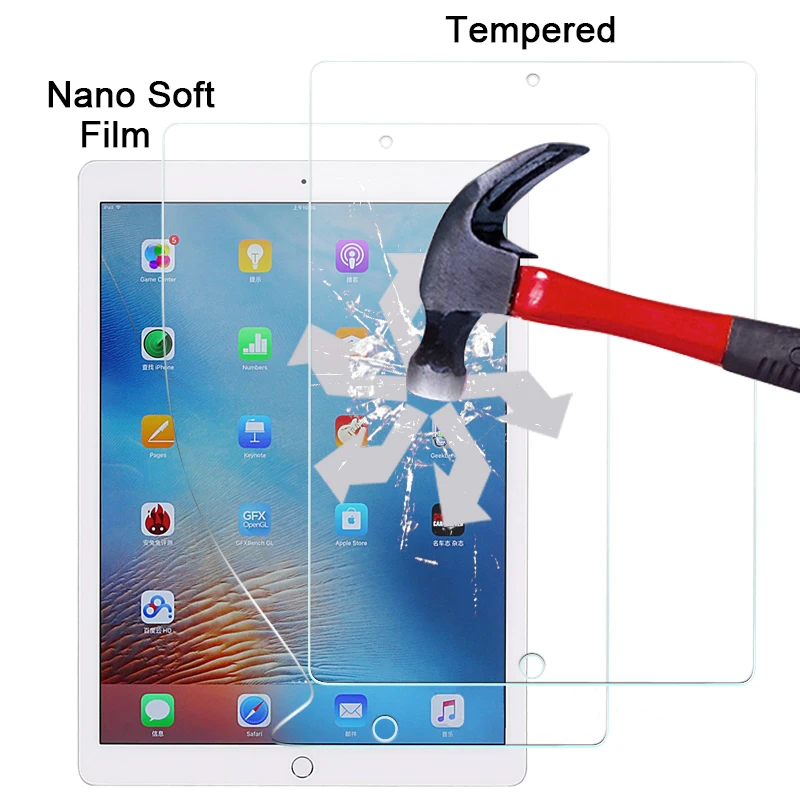 1 шт. Взрывозащищенная нано мягкая пленка для iPad Pro Plus 12 9 &quotTAB Водонепроницаемая