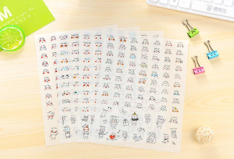 4 шт. ПВХ Стикеры для скрапбукинга дневника телефона|pvc pen|sticker crystalpvc sticker printing machine |