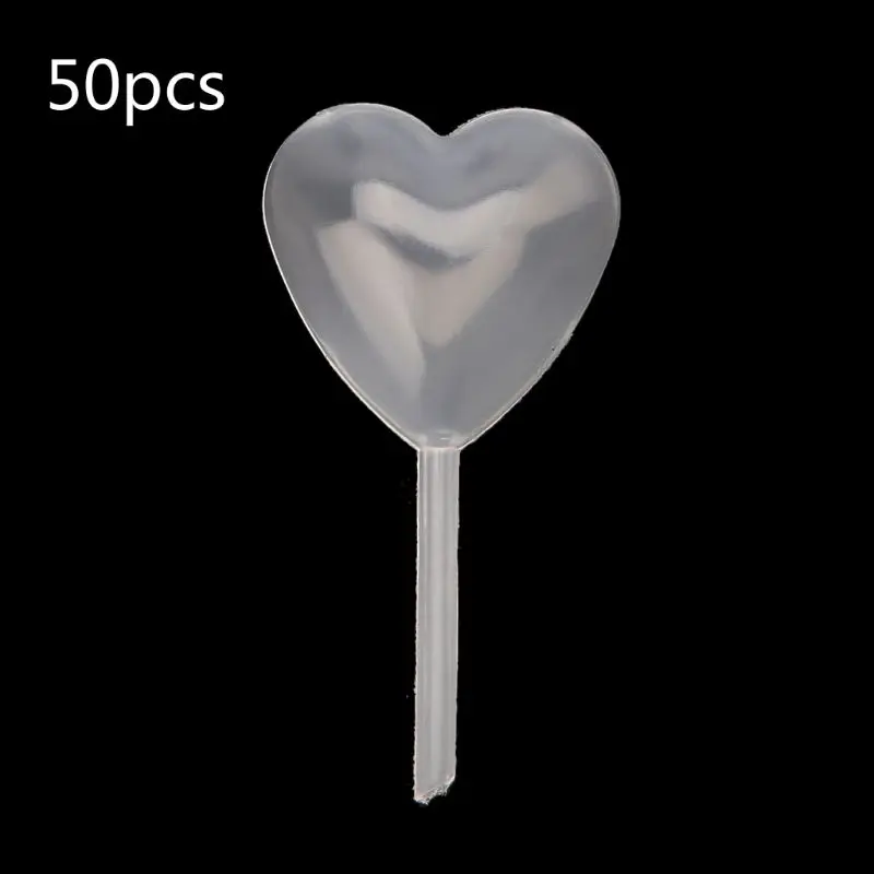 Пипетки пластиковые в форме сердца 50 шт.|Инструменты и оборудование для