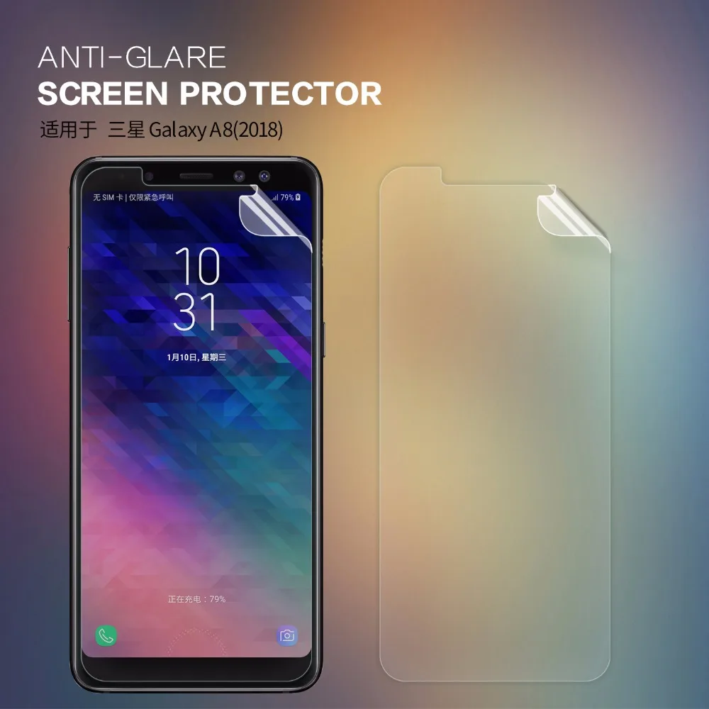 2 шт./партия NILLKIN Защитная пленка для samsung Galaxy A8 /A8 plus Антибликовая матовая защитная пленка+ розничная посылка